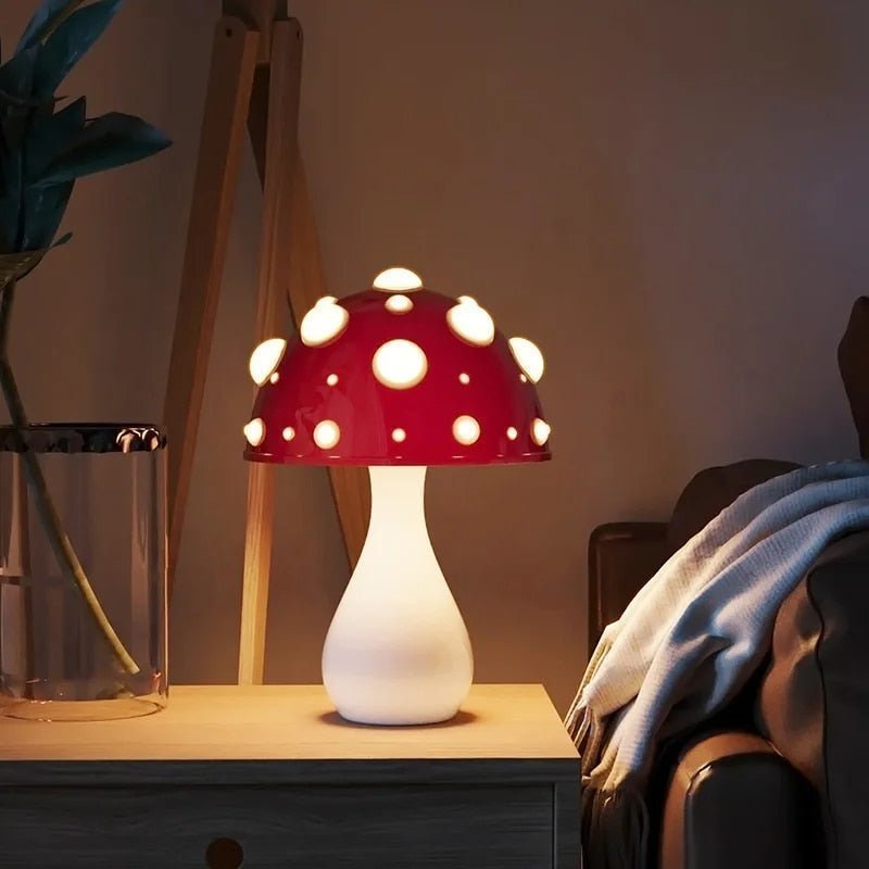 Luminara Amanita Mushroom LED Table Lamp