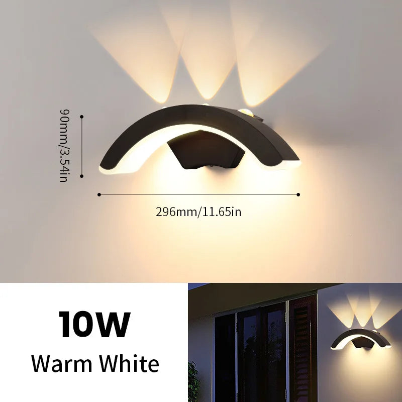StormLite Waterproof Black Outdoor Wall Lantern
