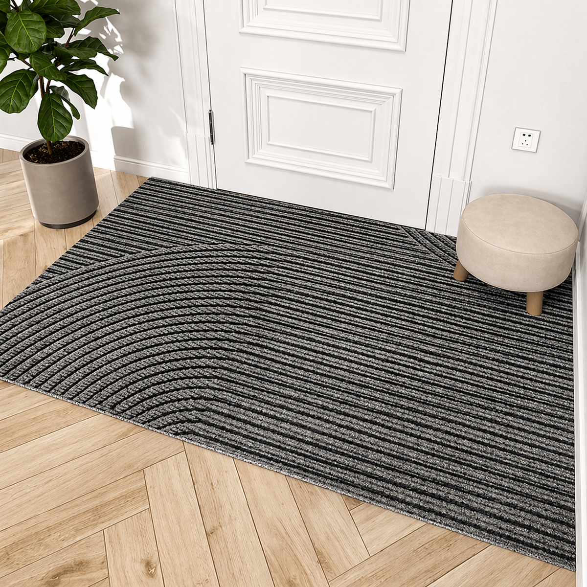 Durable Non-Slip Dirt-Trapping Door Mat