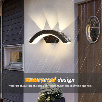 StormLite Waterproof Black Outdoor Wall Lantern