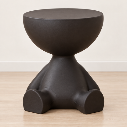 Cartoon Bear Side Table with Hidden Storage