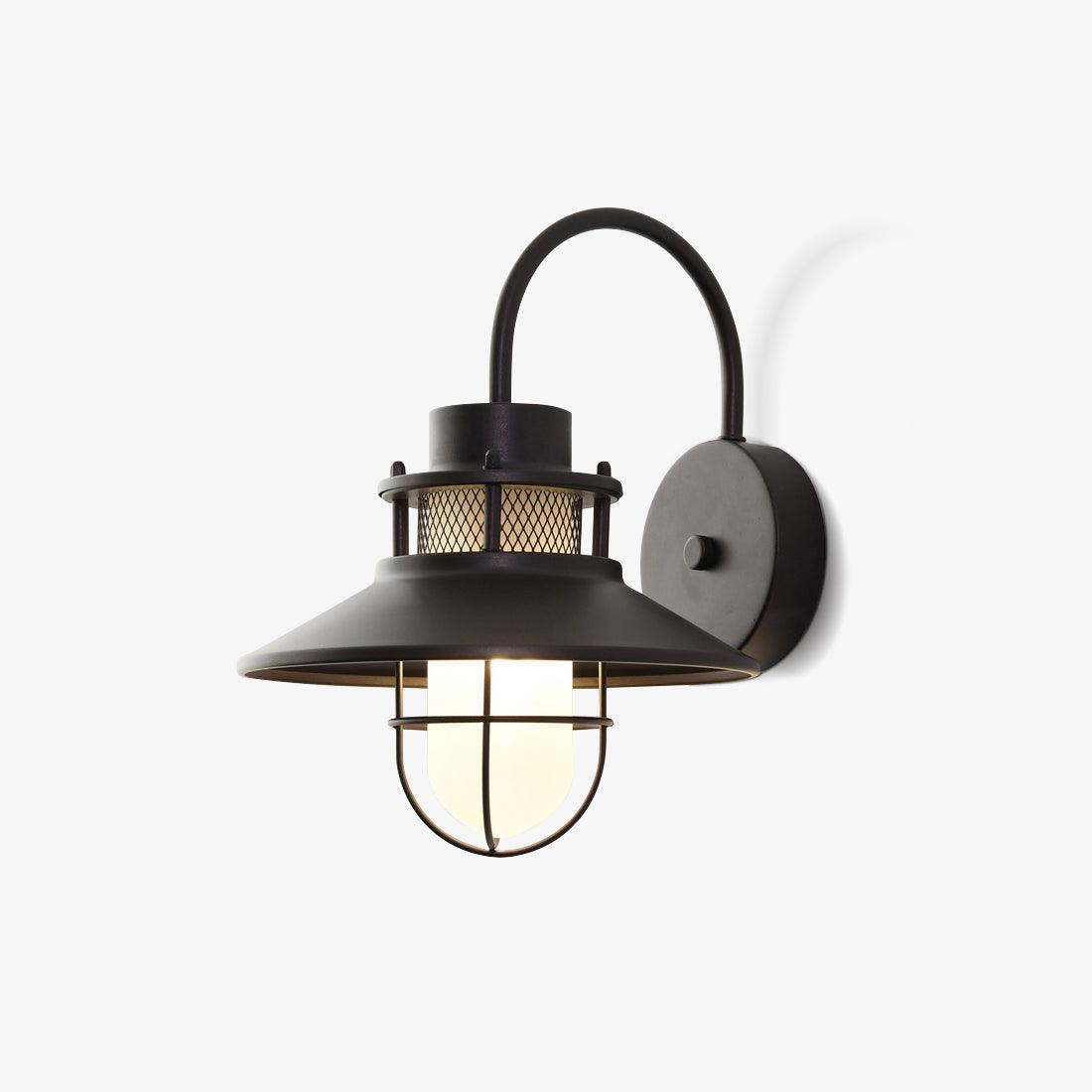 Felix Industrial Caged Outdoor Wall Lamp