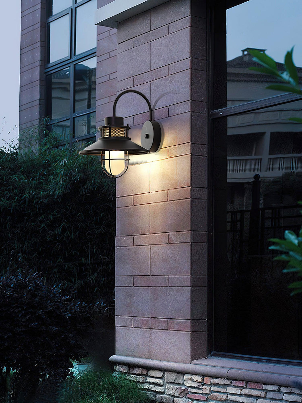 Felix Industrial Caged Outdoor Wall Lamp