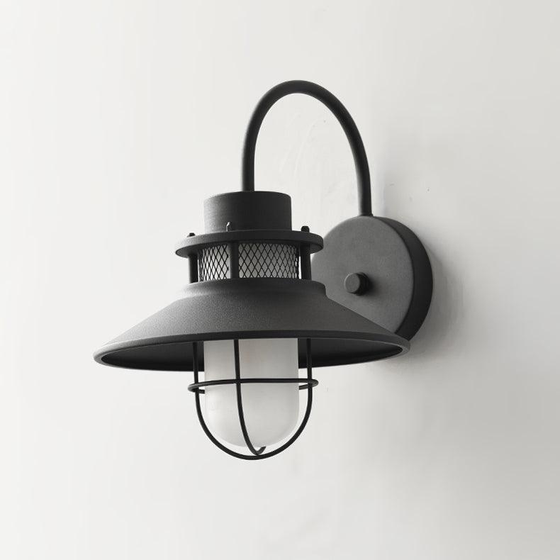 Felix Industrial Caged Outdoor Wall Lamp