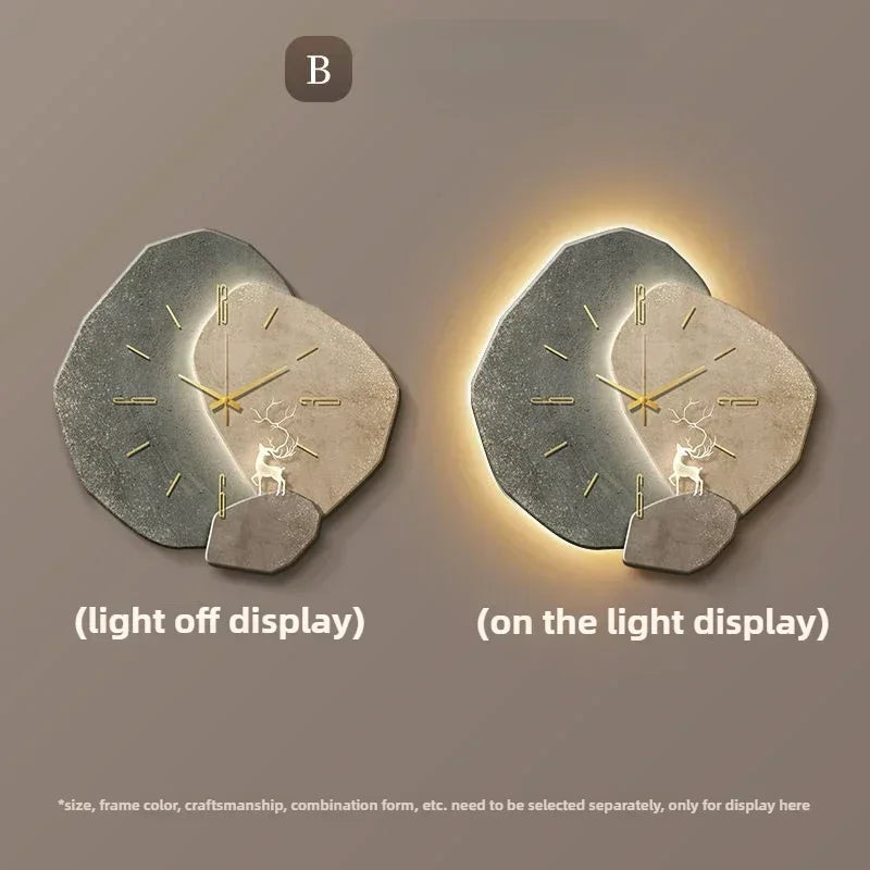 LumoClock Large Modern LED Wall Clock