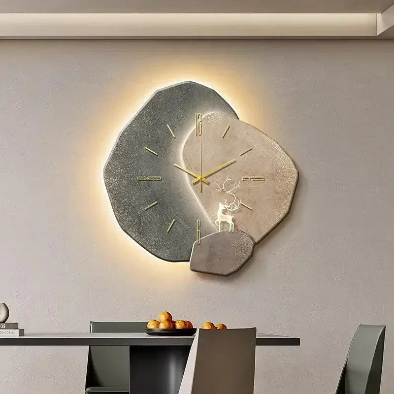 LumoClock Large Modern LED Wall Clock