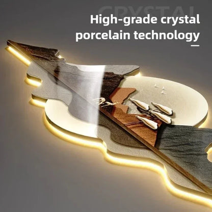 LumoClock Large Modern LED Wall Clock