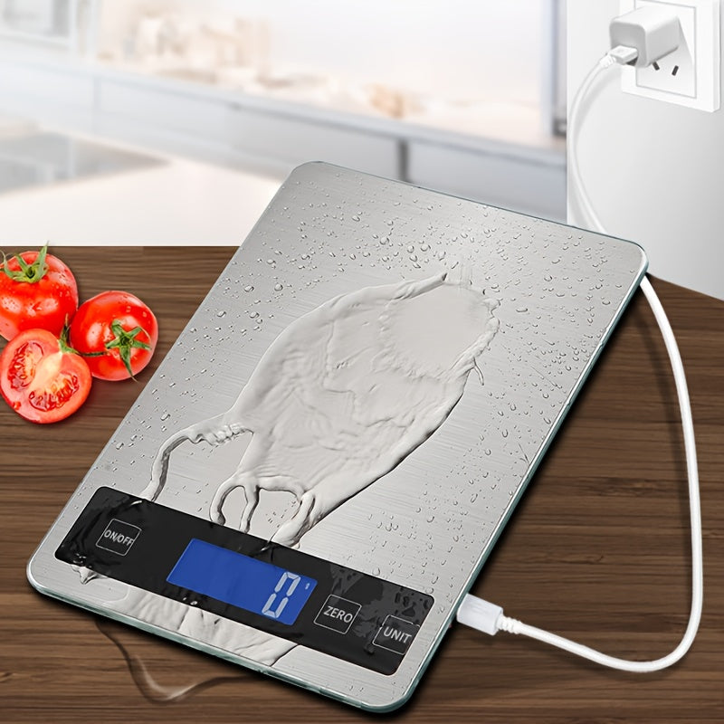 15kg USB Rechargeable Digital Kitchen Scale