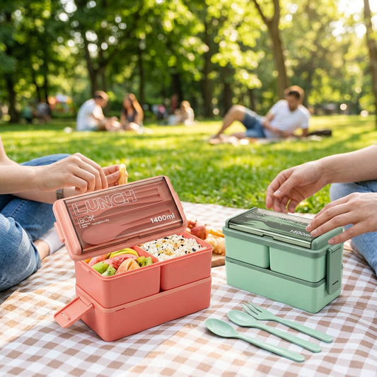1400ml Double Layer Bento Box