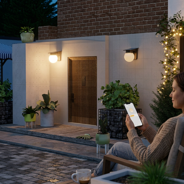 Solar Globe LED Outdoor Wall Light