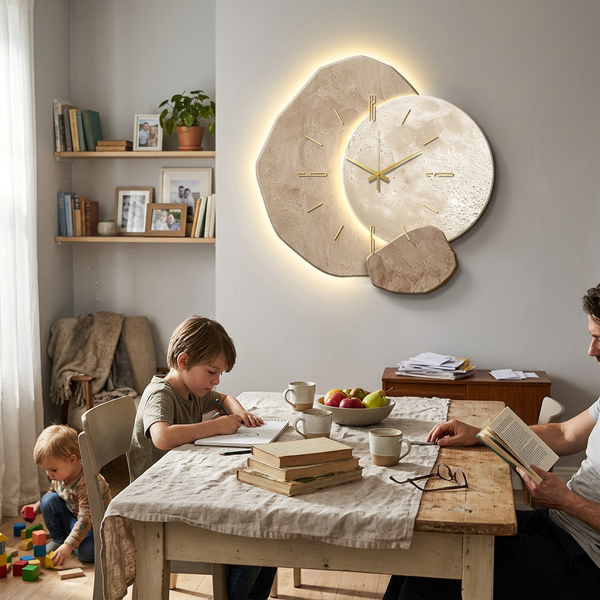 LumoClock Large Modern LED Wall Clock