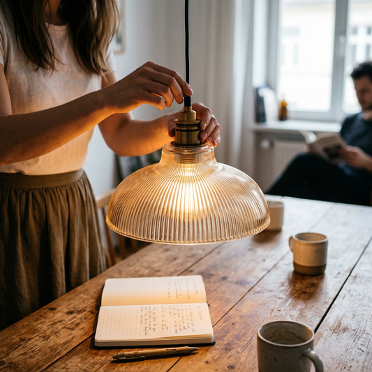 LumiVibe Glass Pendant Light