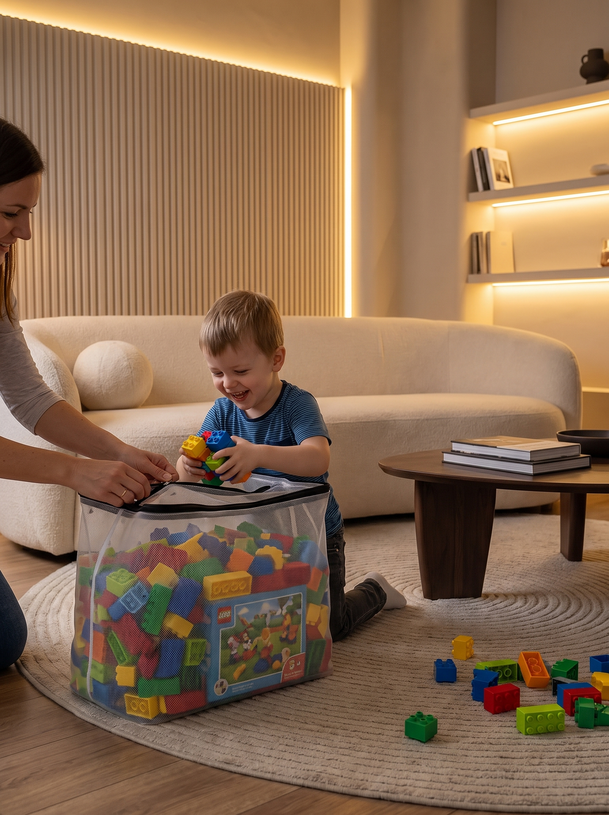 p22s3 Mesh toy storage bags