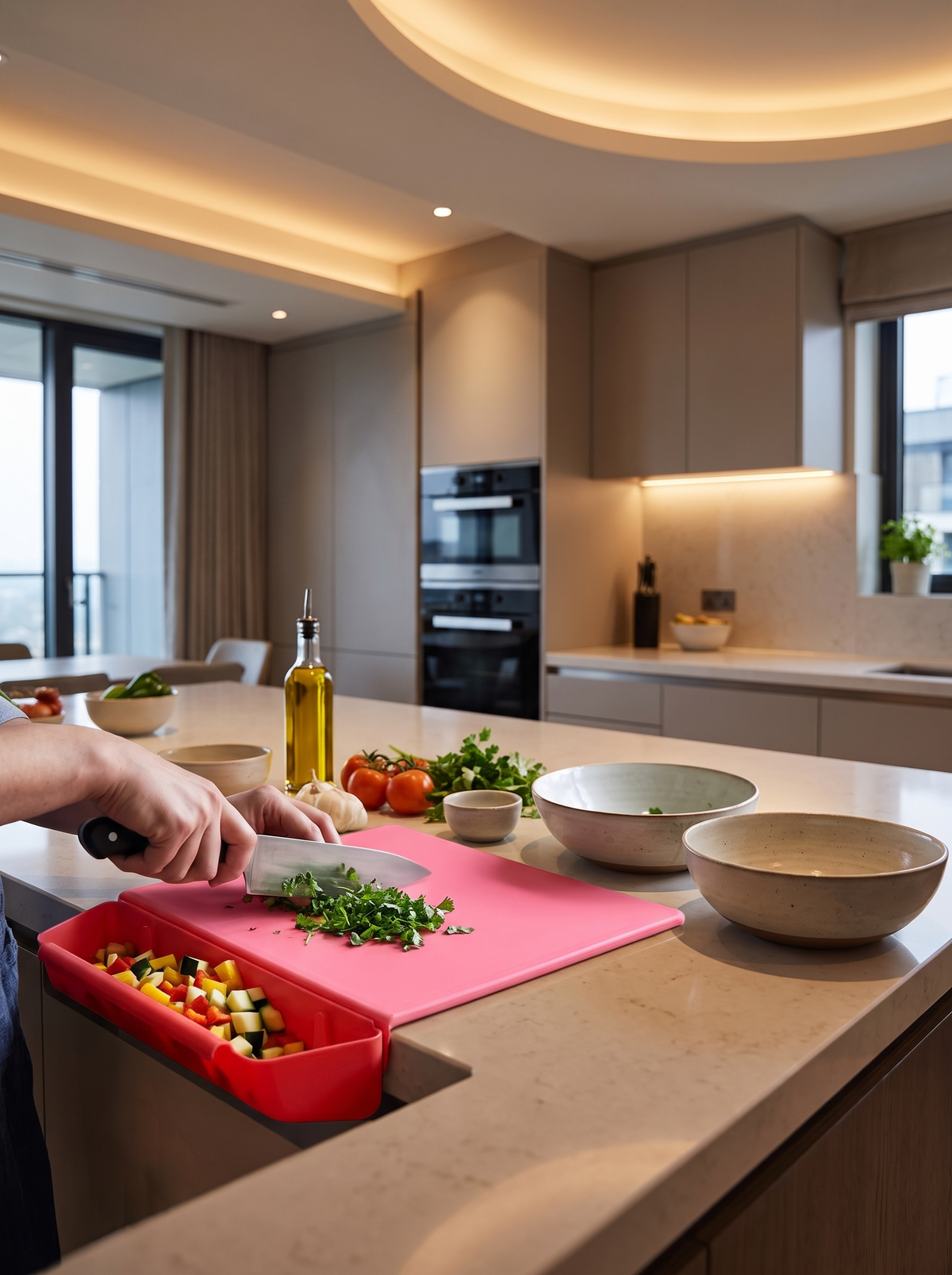 p25s2 Chopping board with storage box