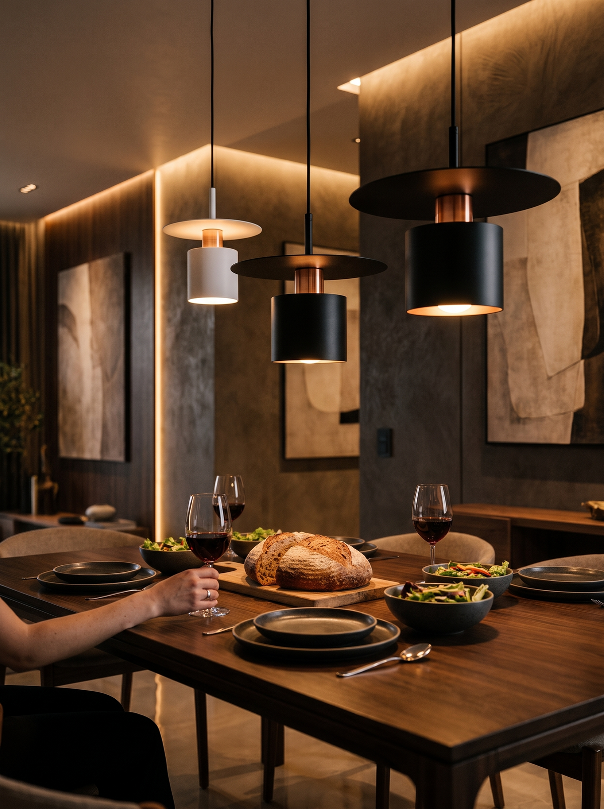 JET Modern Minimalist Disc Pendant Light image 2